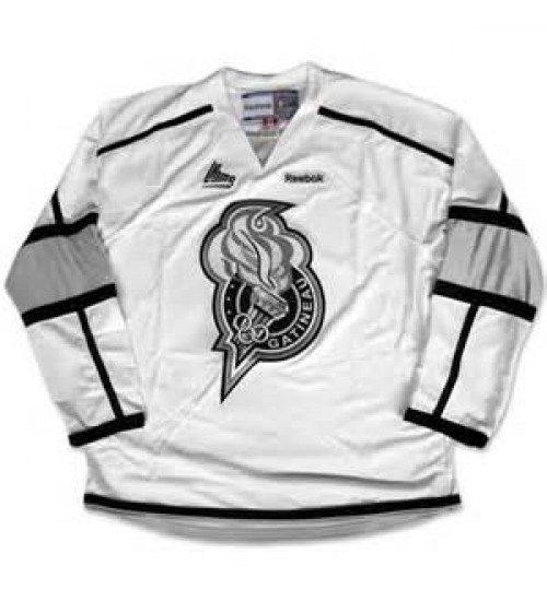 Custom QMJHL Gatineau Olympiques Home Hockey Jersey White